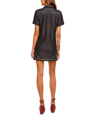 Kristen Embroidered Zip Front Dress