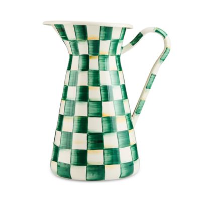 Emerald Check Large Practical Pitcher