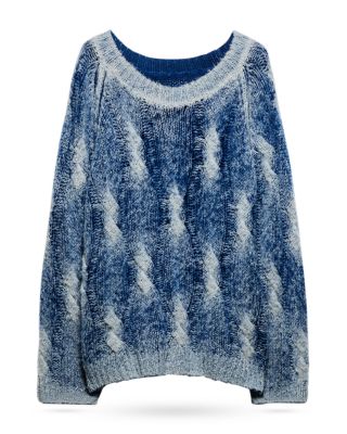 Reversible Wool Blend Sweater