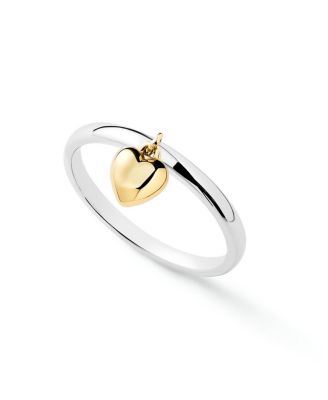 Ana Luisa - Leia Two Tone Brass Gold Heart Ring