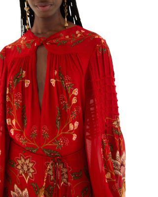 Berry Garden Long Sleeve Dress