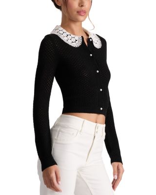 Carson Contrast Collar Cardigan