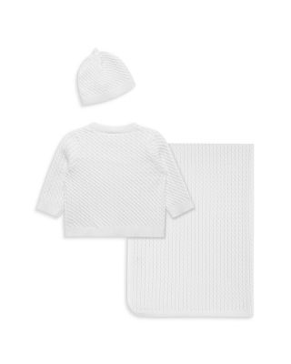 Cable Sweater, Hat & Blanket Gift Box - Baby