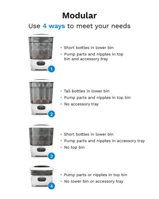 One Step™ Baby Bottle Sterilizer And Dryer Advanced - Electric Steam Sterilizer With HEPA Filter