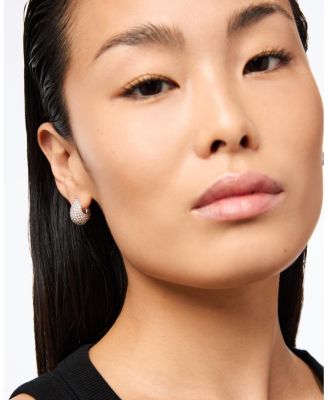 Brass and Cubic Zirconia Adler Silver Earrings