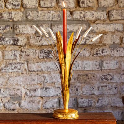 Forest Walk Wheat 17" Candlestick