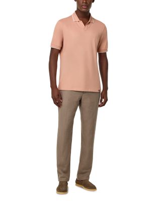 Solid Linen Straight Fit Trousers