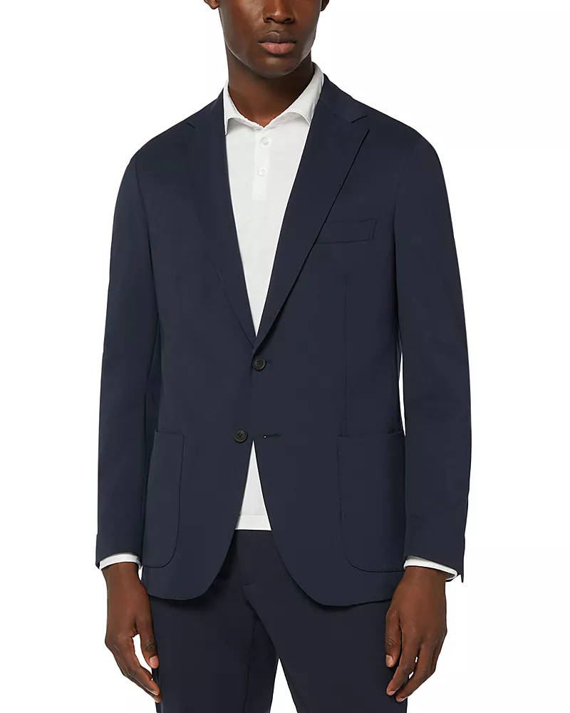 Boggi Milano Navy Stretch B Tech Blazer