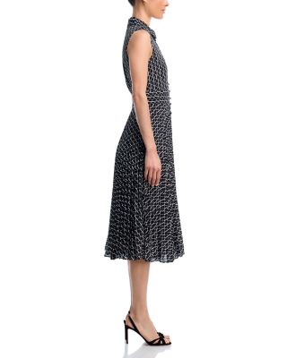 Button Front Midi Dress
