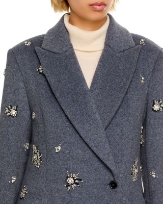 Gianni Rhinestone Embellished Coat