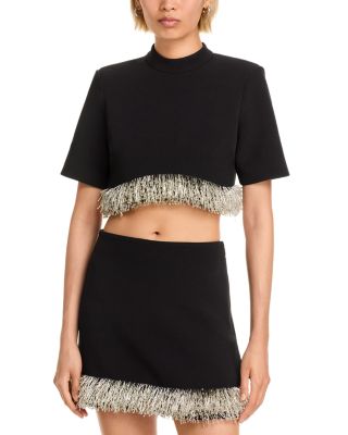 Jalen Fringe Hem Cropped Top