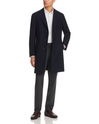 Kei Wool & Silk Donegal Quilted Lining Top Coat