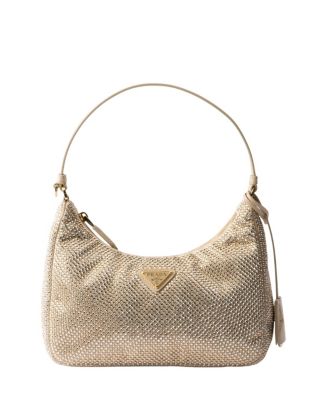 プラダ Re-Edition 2005 クリスタル サテン ミニバッグ Prada Re-Edition 2005 Mini Crystal-Studded Satin Bag