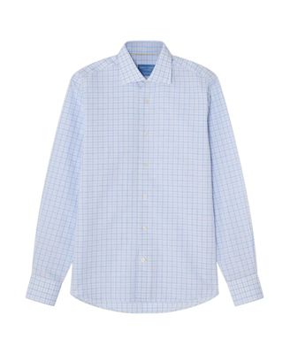 Reynolds Check Cotton/Linen Classic Fit Shirt