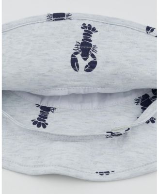 Unisex Lobsters Print Slub Sunhat - Baby