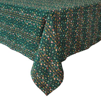 Klara Tablecloth, Evergreen, 60" X 120"  
