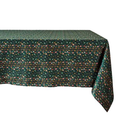 Klara Tablecloth, Evergreen, 60" X 120"  