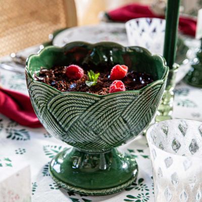 Le Panier Mystic Knot Footed Bowl, Basil