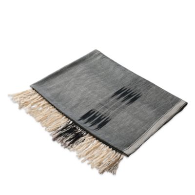 Peshtemal Cotton Ikat Throw Blanket
