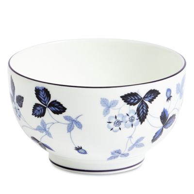 Wild Strawberry Inky Blue Bowl
