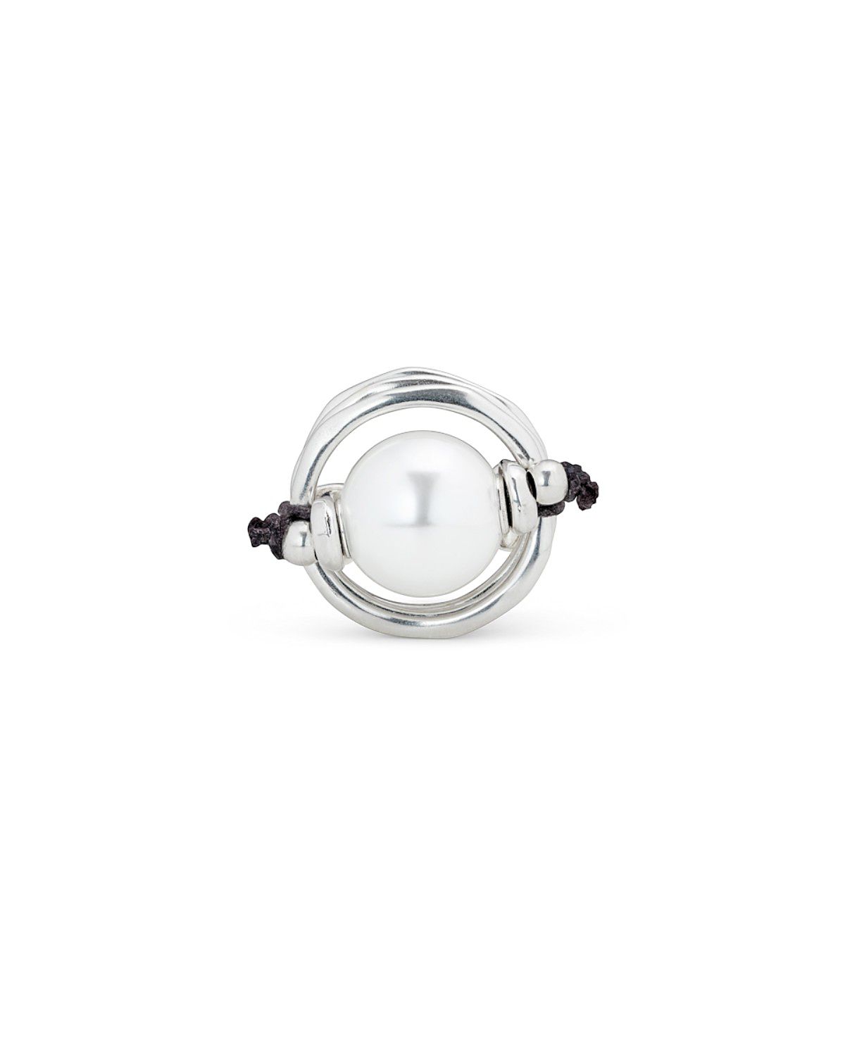 UNOde50 Sterling Silver-Plated Ring with Pearl