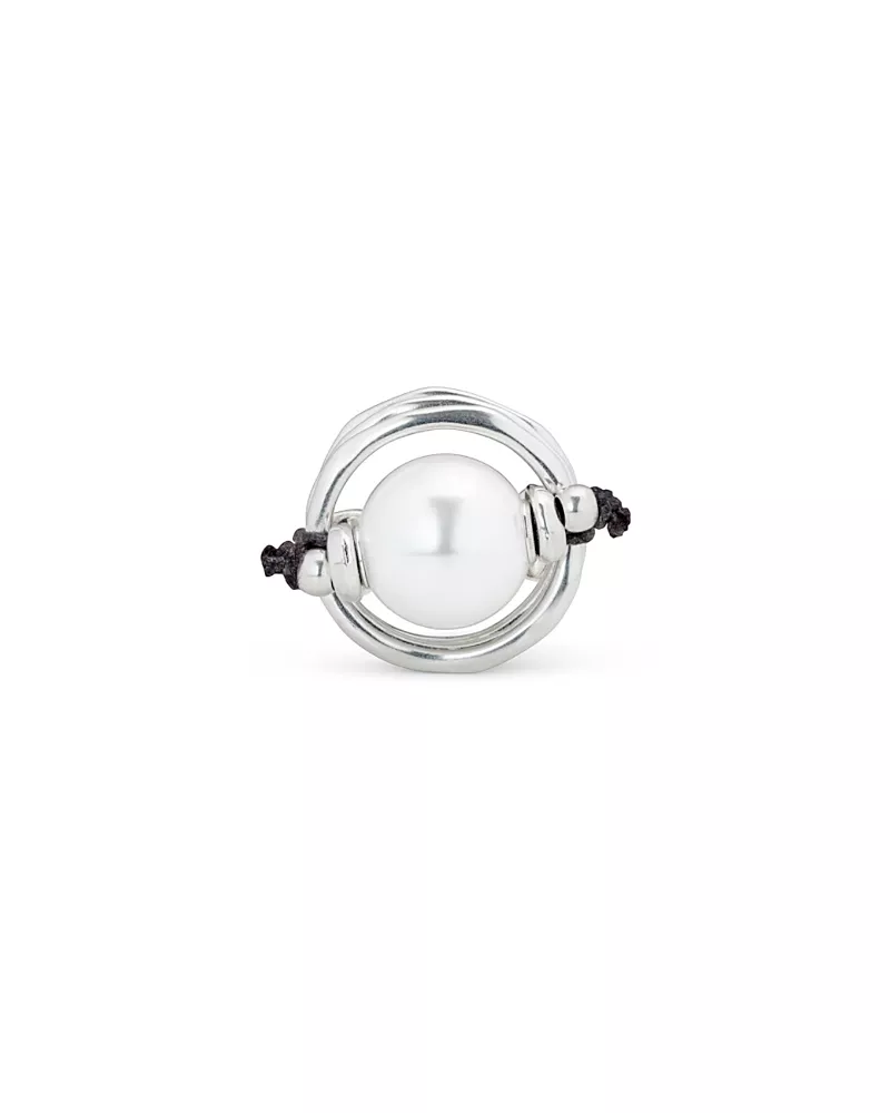 UNOde50 Sterling Silver-Plated Ring with Pearl