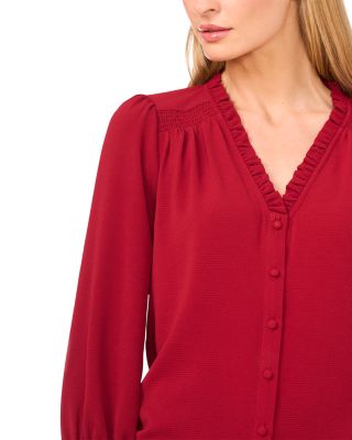 Ruffle Trim Blouse