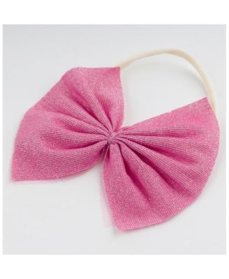 Girls' Sparkle Gathered Bow Headband - Baby