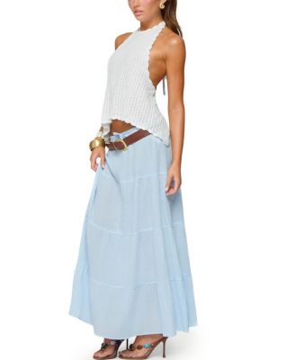 Kaila Cotton Tiered Maxi Skirt
