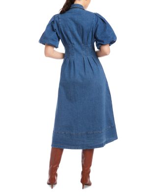 Esme Denim Midi Shirt Dress