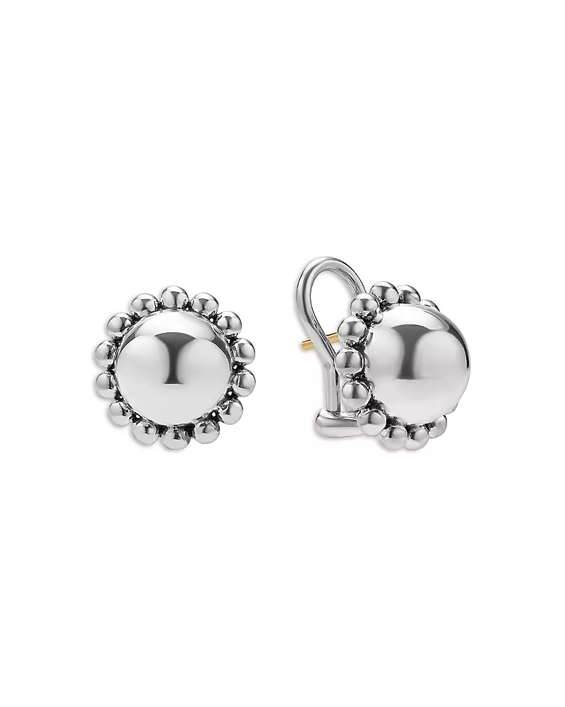 Lagos Sterling Silver Caviar Bubbly Stud Earrings