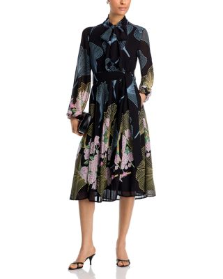 Oriental Print Dress