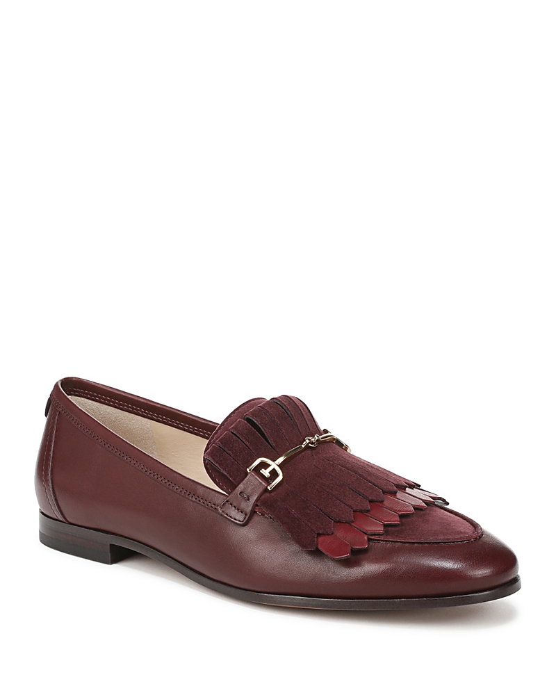 Sam Edelman Women's Liz Kiltie Loafer Flats In Burgundy