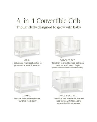 Liberty 4 in 1 Convertible Spindle Crib