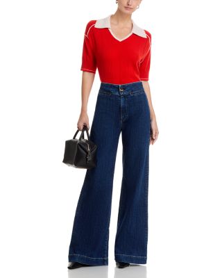 Brighton High Rise Wide Leg Jeans in Mercury