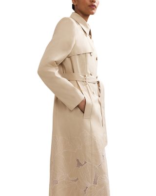 Elm Cutwork Trench Coat