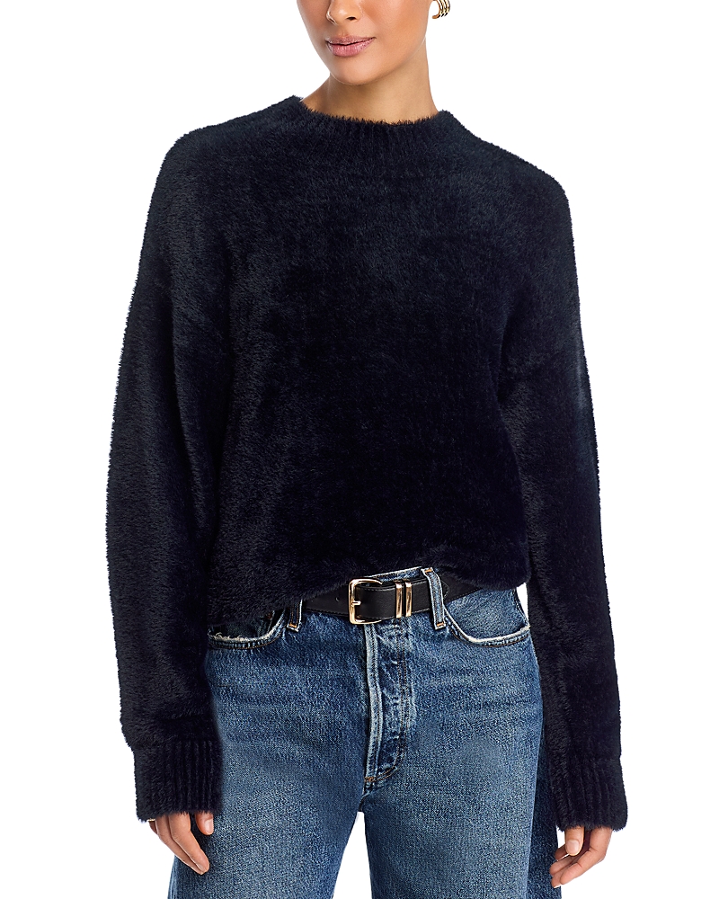 Area Stars Freda Faux Fur Sweater In Black