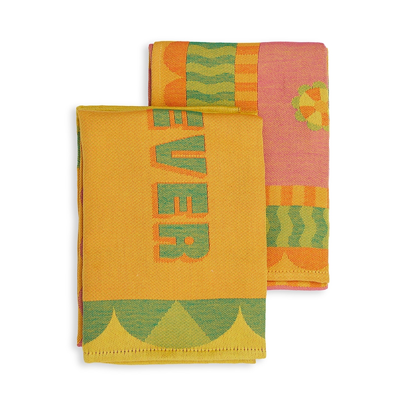Yinka Ilori O Dara Tea Towels, Set Of 2 In Multi