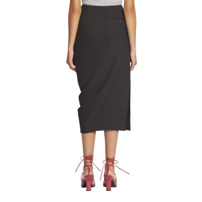 Midi Skirt in Wool and Viscose