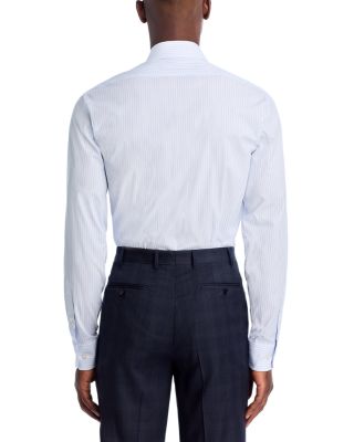 Stretch Twill Stripe Regular Fit Dress Shirt - Exclusive