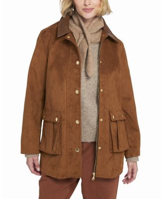 Faux Suede Barn Jacket
