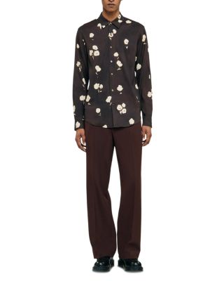 Water Flower Button Front Shirt