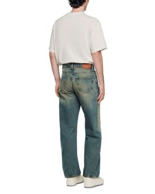 Faded Baggy Jeans in Blue Vinta