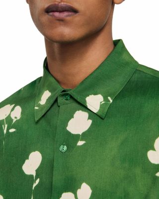Water Flower Button Front Shirt