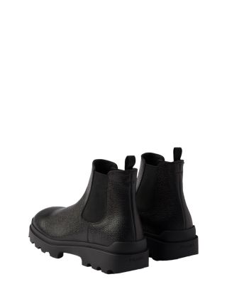 Men's Printed Leather Chelsea Boots