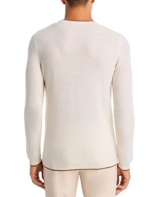 Belvedere Tipped Crewneck Sweater