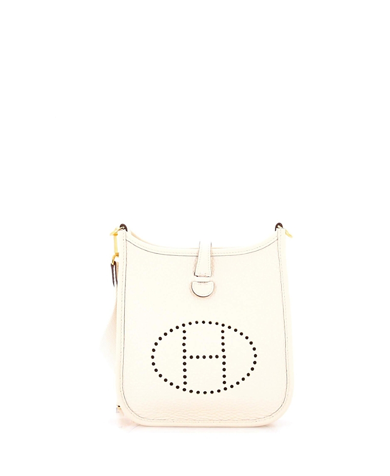 Pre-owned Pre-owned Hermes Hermes Tpm Evelyne Bag Gen Iii Clemence In Neutral