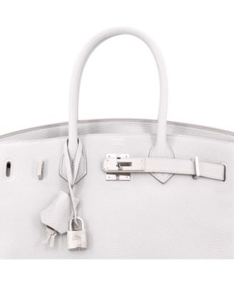 Birkin 30 Handbag Grey Togo with Palladium Hardware