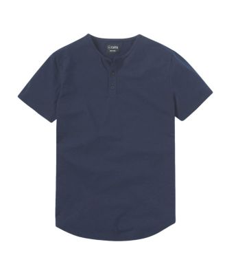 AO Henley Curve Hem T-Shirt