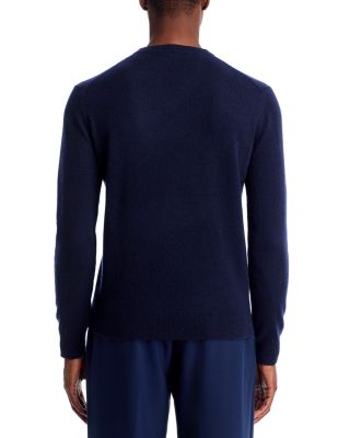 Navy Cashmere V-Neck Sweater - Exclusive